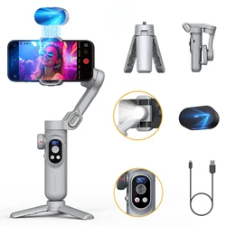 AOCHUAN Smart XPro Ai Grey Gimbal Stabilizer For iphone And Android 3-Axis Intelligent Gimbal Stabilizer Appless Face Tracking