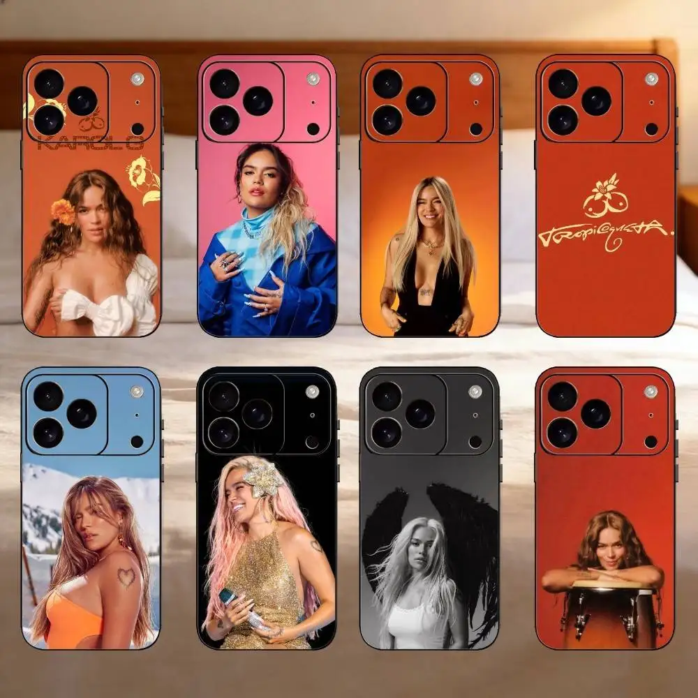 

K-KaRol G T-TropicoquetaS Phone Case For iPhone 17,16,15,14,13,12,11 Plus,Pro,Max,Mini Silicone black Soft Cover