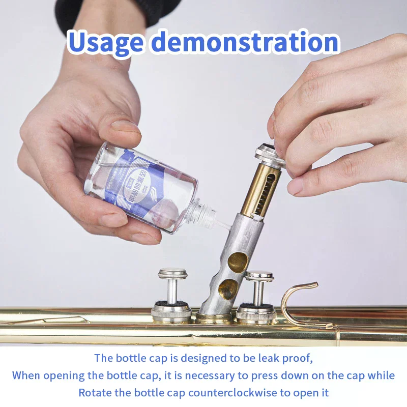 

30/50ml Valve Lubricating Oil Care Cleaning Durable Brass Instruments Piston Oil For Flute Clarinet Cornet Piccolo Trumpet Oboe
