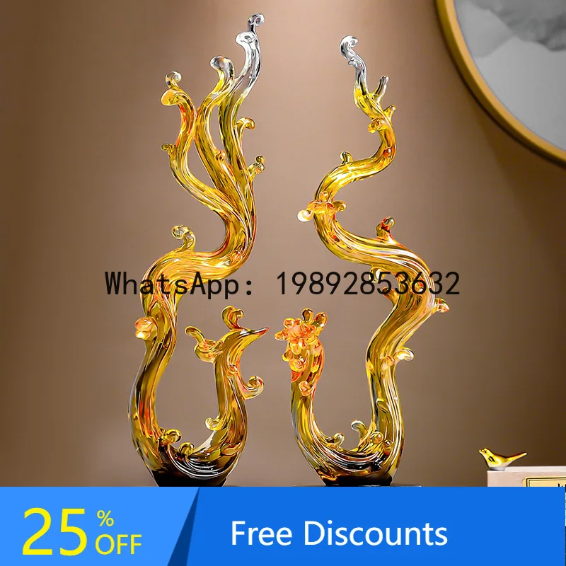 Feng Sheng Shui Qi Ornament Light Luxury High-End Entryway Entrance Scene Home Living Room TV Cabinet Decoration High-End Feel