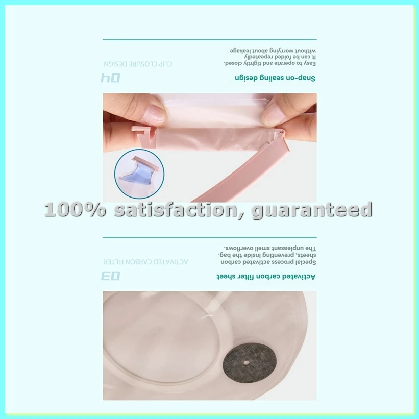 

20 шт. дренируемых калоприемников для илеостомы, для ухода за стомой, с возможностью обрезки (20-65 см) - AD23