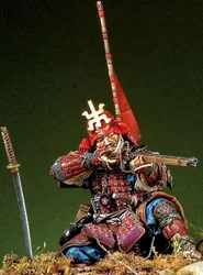 90mm 1/20 Resin Figure Model Kit Ancient Japanese Samurai Hackbuteer Historical Hot Unassembled & Unpainted Hobby Miniature Spot