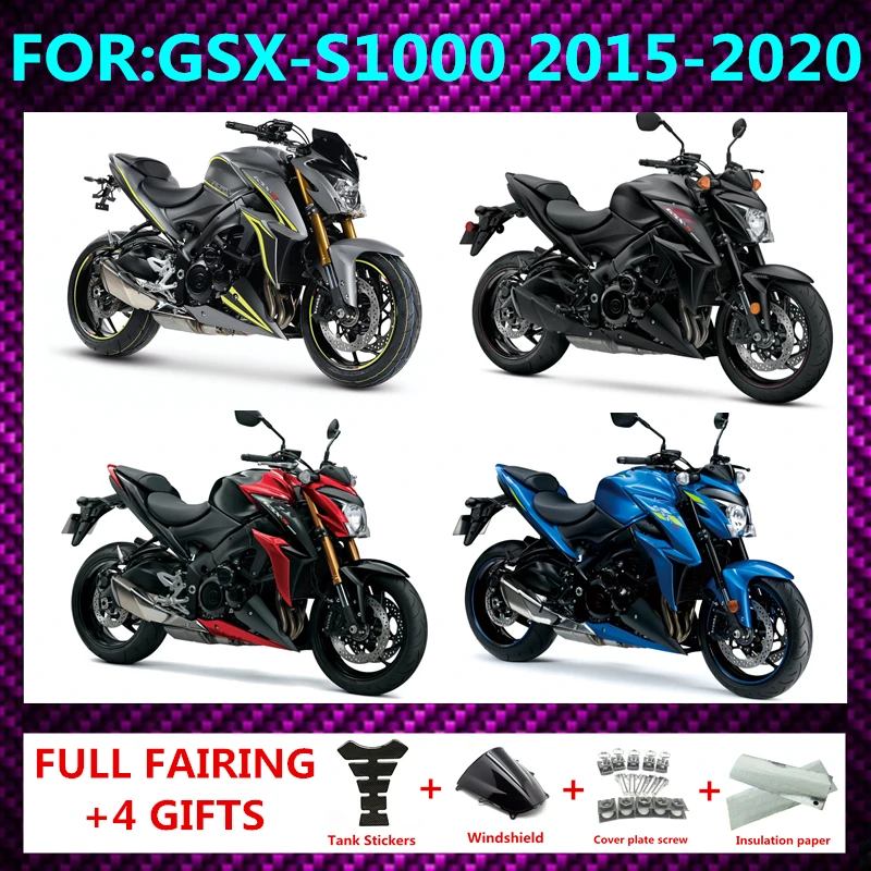 

Обтекатели для мотоциклов, кузов для GSX-S1000 2015 2016 2017 2018 2019 GSXS 2020 GSXS1000, аксессуары для обтекателей