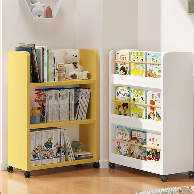 Toy Storage Solid Wood Bookshelf Rack Shelving Unit Cabinet Bookshelf Display Organizer Modern Kitaplık Mobilya Home Furniture