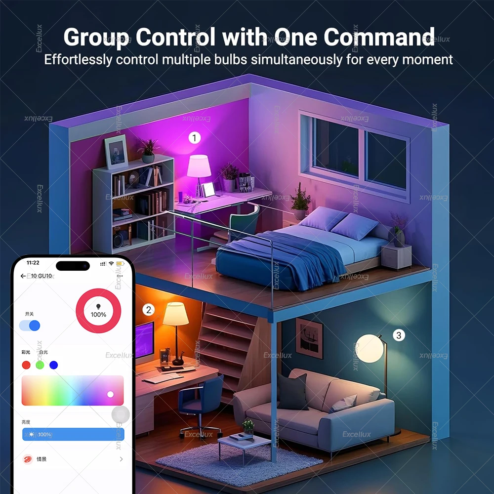 WiFi Zigbee Smart LED Light Bulb E27 E14 GU10 Dimmable RGBCW LED Lamp For Ewelink APP Alexa Google Home Yandex Alice Smartthings