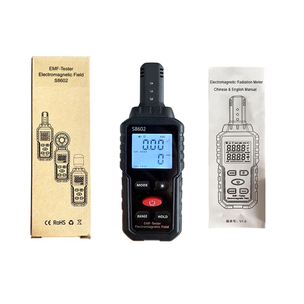 High Quality Brand New Radiation Detectors Radiometer Test Meters 3 In 1 Counter EMF 152x52x26.5mm Digital Radiation
