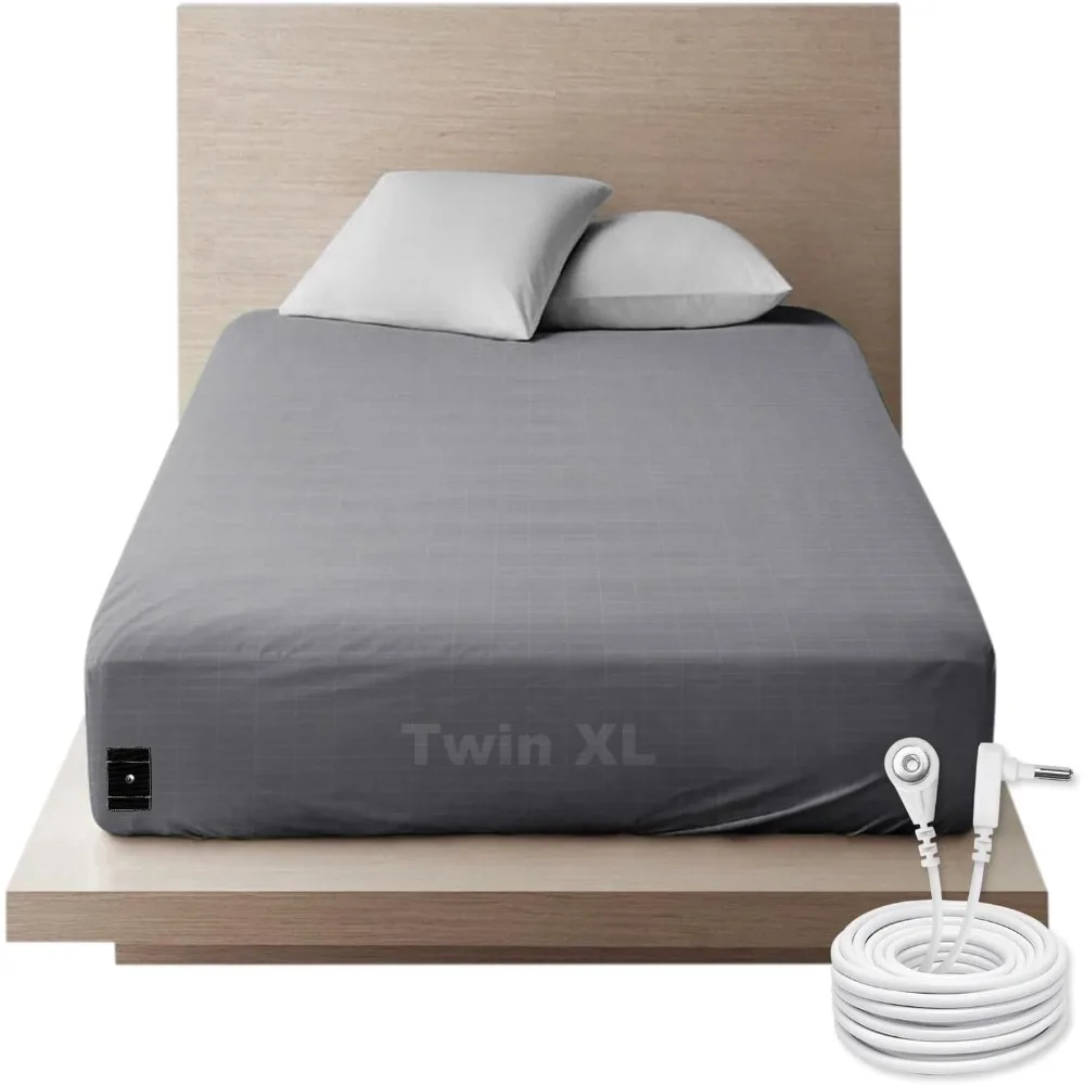 

Grounding Bed Sheets Twin Grounding Deep Pocket Fitted Sheet Cotton Silver Fiber Grounded Sheets Earth Connected Bed Sheet (39*8