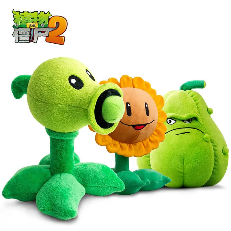 

Плюшевые игрушки Plants Vs. Zombies: Горошек и Подсолнух, 30 см, в милых нарядах, для декора дома, для взрослых и детей, для коллекционирования и в подарок.