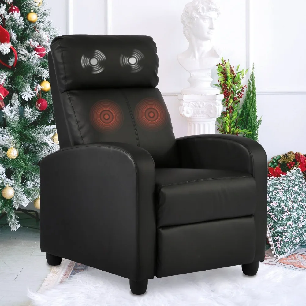 

Massage Chair Recliner Chair Sofa Recliner Chair with Footrest PU Leather Sofa