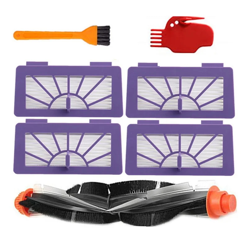 EAS-Ersatzteile HEPA-Filter für Neato XV-21 XV Signature Pro XV-11 XV-12 XV-15 gebogene Combo-Rollenbürsten