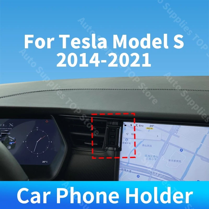 

For Tesla Model S 2014 2015 2016 2017 2018 2019 2020 2021 Car Phone Holder Wireless Charger For Car Auto Interior Accessories