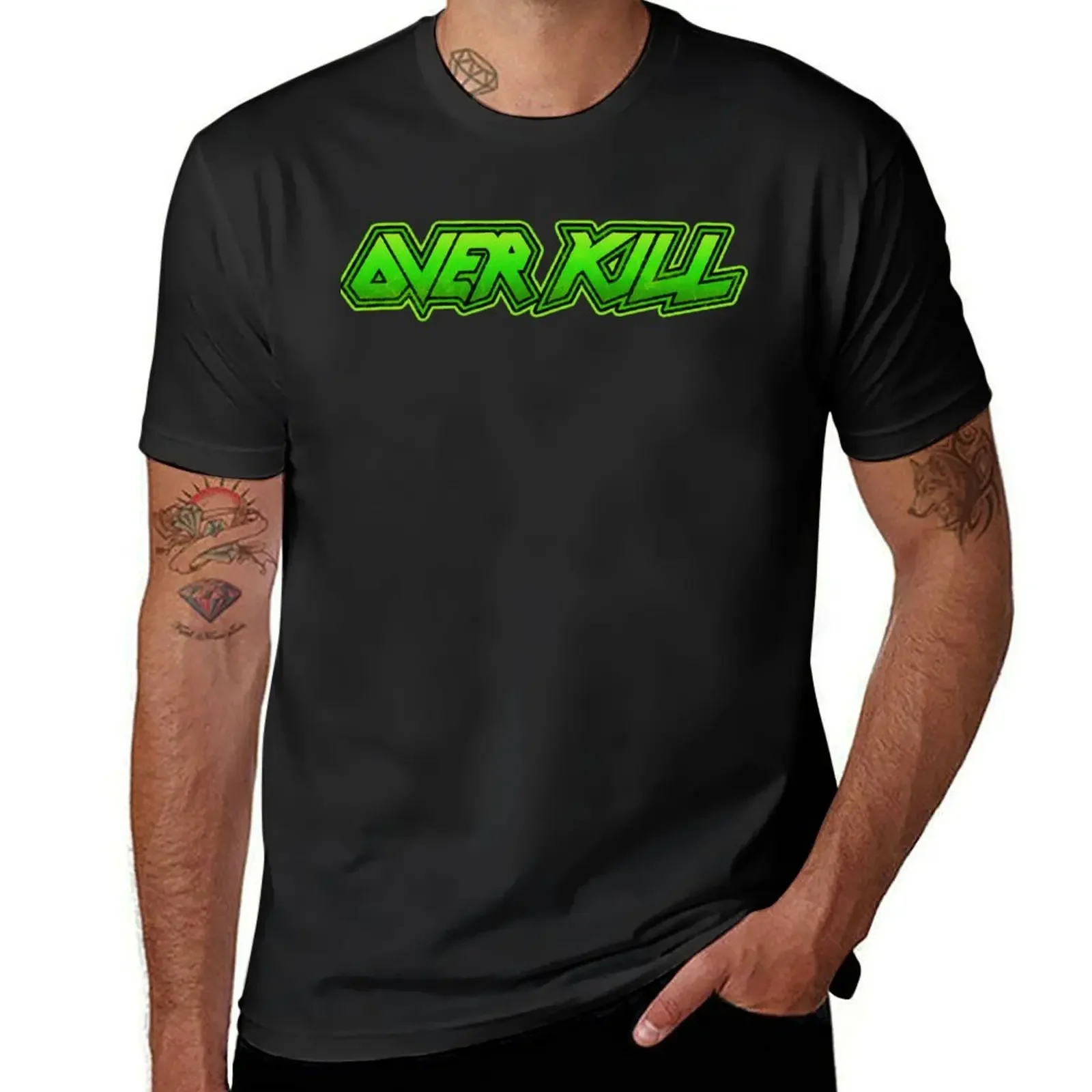 Overkill Thrash Metal Band T-Shirt graphics custom shirt mens designer t shirt