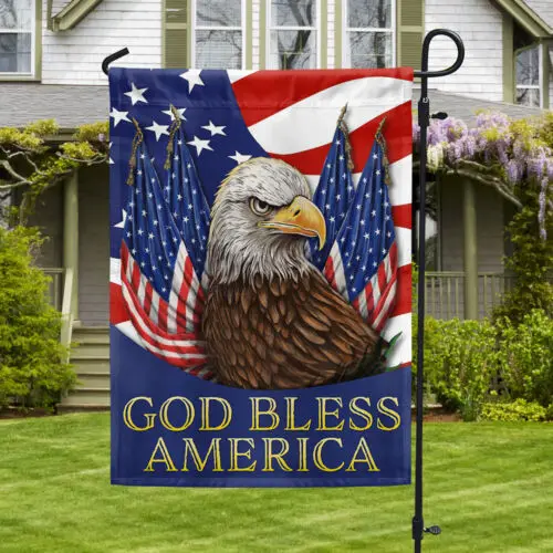 Patriot Eagle Independence Day God Bless America Flag Garden Flag - House Flag KKL AAL HHM WZZ yyi