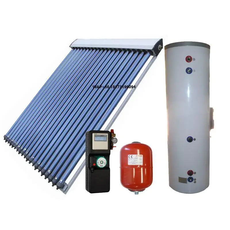 

Green Energy Factory Directly Split Pressure Evacuated Tube Copper Heat Solar Water Heating System SUS-304 Stainless Steel Tank