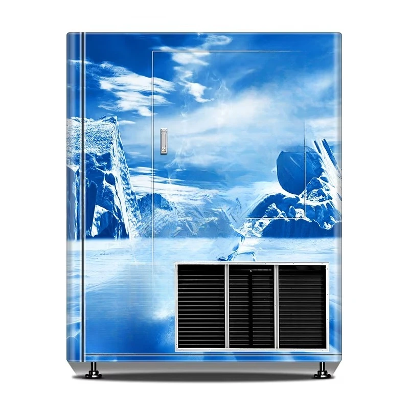 2026 - مورد آلة البيع: ماكينة صنع الثلج الأوتوماتيكية الخارجية مقاس 21.5 بوصة مع وظيفة تعبئة الأكياس الأوتوماتيكية #4