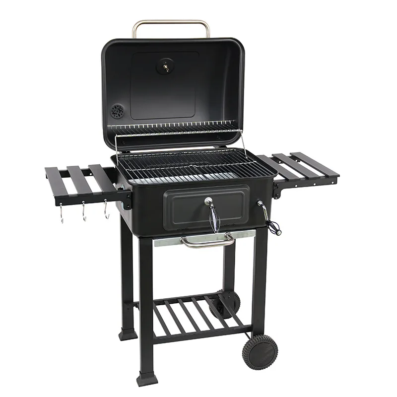 Großer Feld-Campinggrill, faltbarer BBQ-Grill mit Schornstein