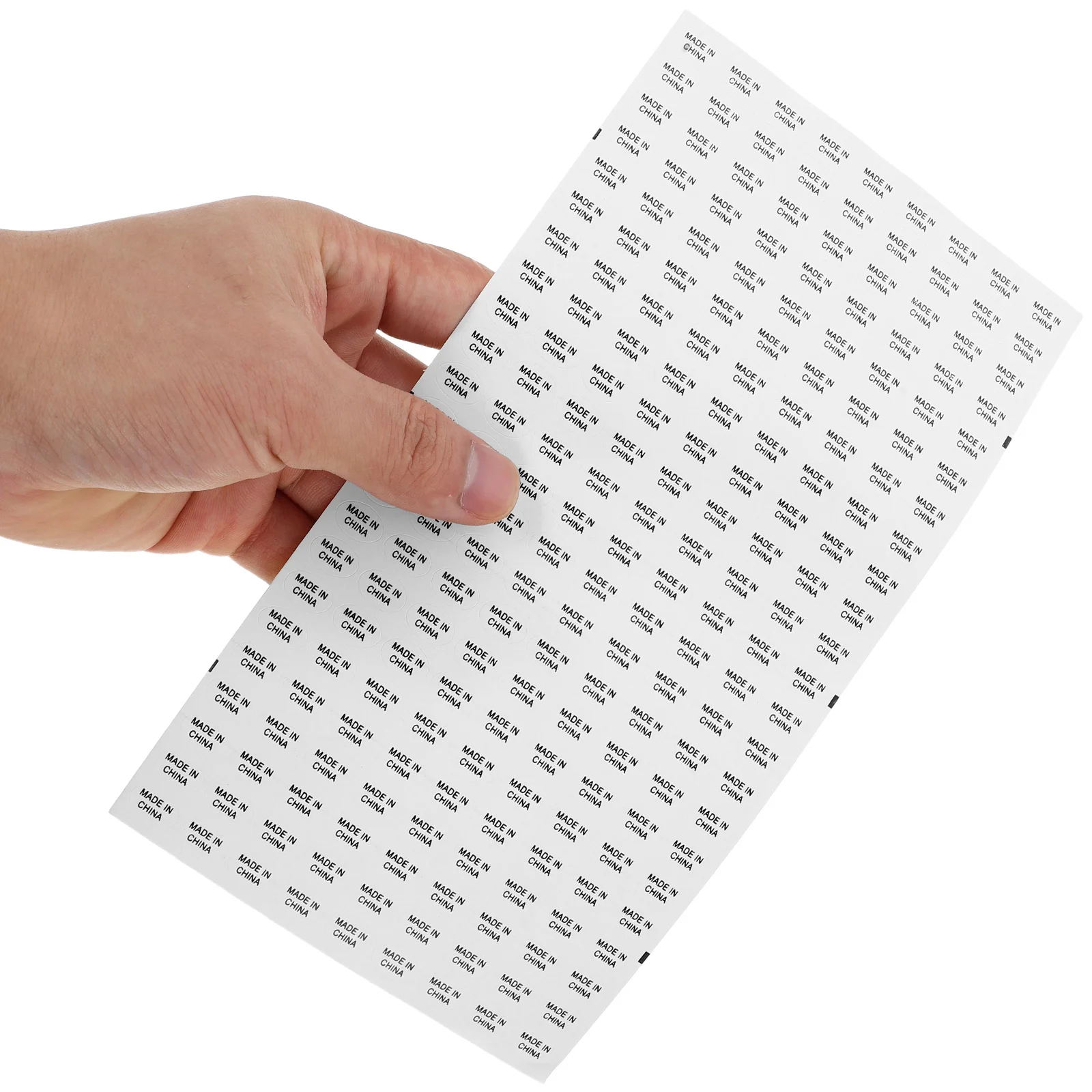 

14440 pcs White Background Black Text Stickers Waterproof Self Adhesive Labels For Package Made In China Origin Marking Folder