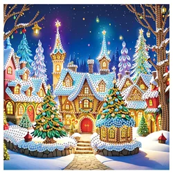 Diamond Art Painting Kits for Adults,DIY Beautiful house Special Shaped Crystal Diamond Kits for Beginner for Home Wall Decorate