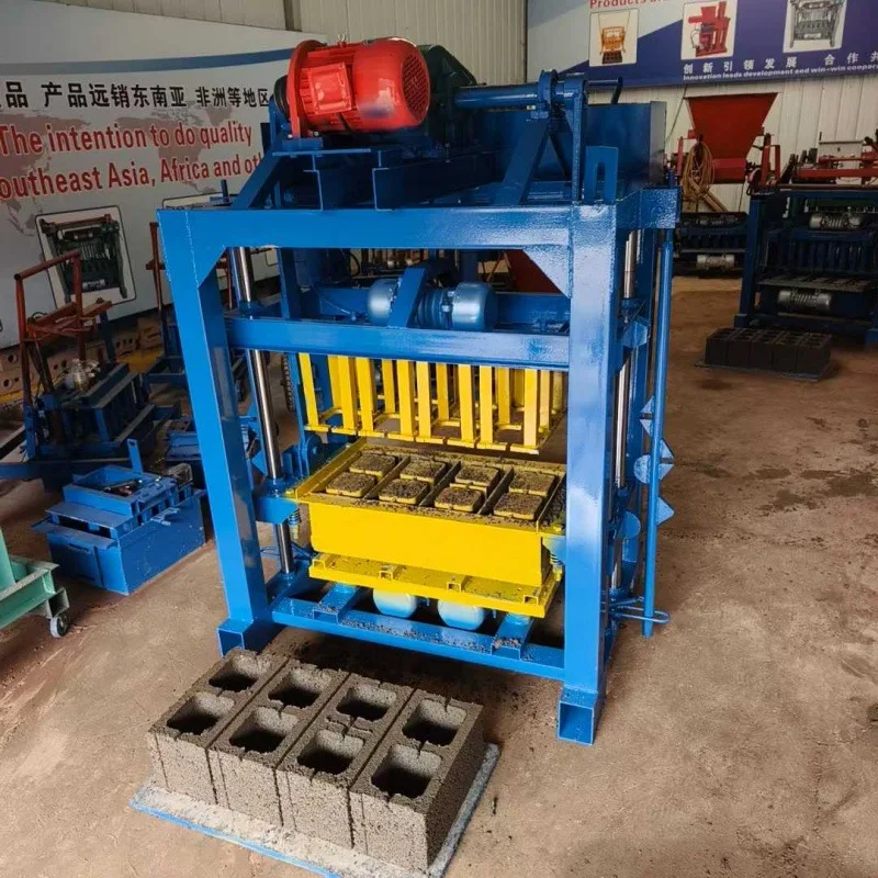 

(Customized for sea shipping) Small cement brick making machine for export to Africa, fully automatic and semi-automatic no-burn