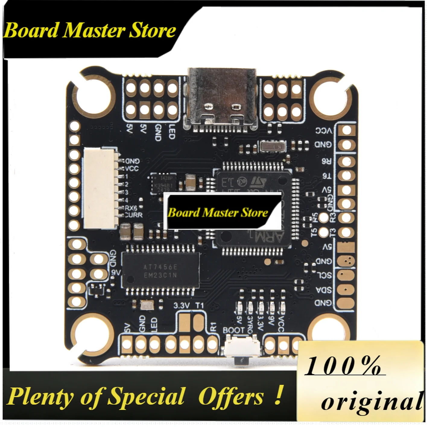 BoMaSF7 F722 F722HD ICM42688 Gyro Flight Controller 100A 4in1 ESC STACK 3-8S SURPORT BetaFlight/INAV For MARK4 13inch FPV Drone