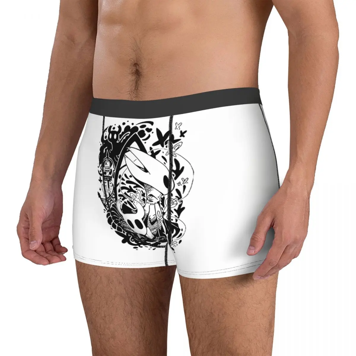 Sexy Men's Boxer Briefs Hollow Crew Team Cherry 13 Underclothing Four Seasons Wearable Classic Humor Graphic