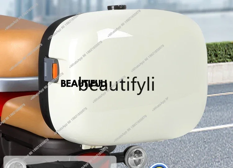 

Electric vehicle trunk universal battery bicycle backrest storage rear tail storage box