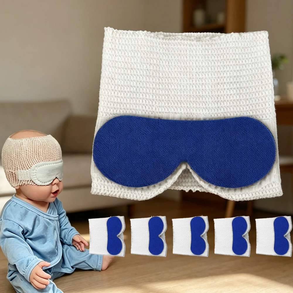 

5/10/15Pcs Disposable Phototherapy Eye Mask for Baby , Jaundice Light Therapy Anti-Blue Light Shading Blindfold for Newborn