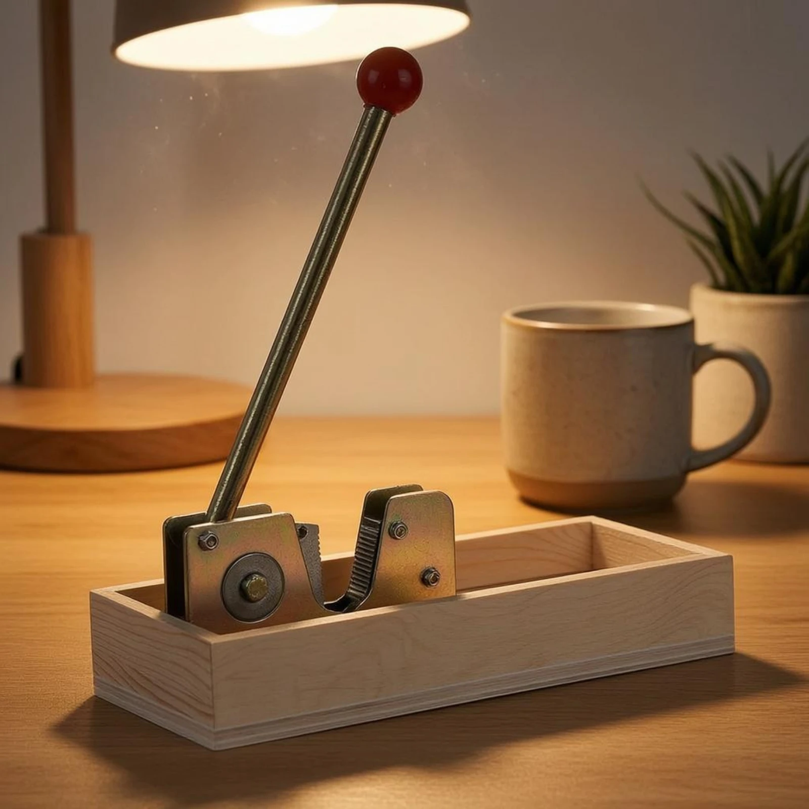 Hand-Operated Nut Splitter Rectangular Base Lever Nut Splitter Tabletop Gadget Sturdy
