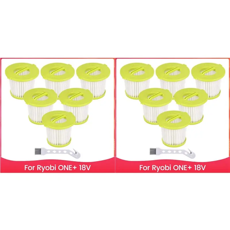 

【POPULAR】12 упаковок сменных фильтров PCL700 для моделей ручных пылесосов Ryobi ONE + 18 В PCL704, PCL705, деталь A32F05N A32HF00