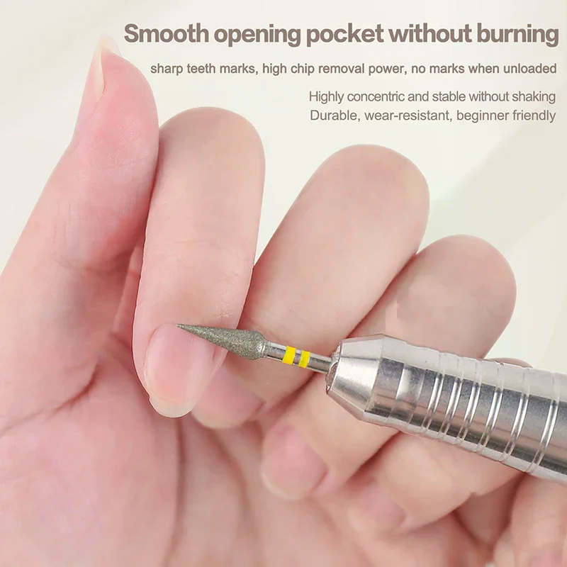 Sharp Cone Cuticle Clean Nail Drill Bit Professional Carbide Bit For Gel Polish Removal Durable Manicure Tools Nail Techs