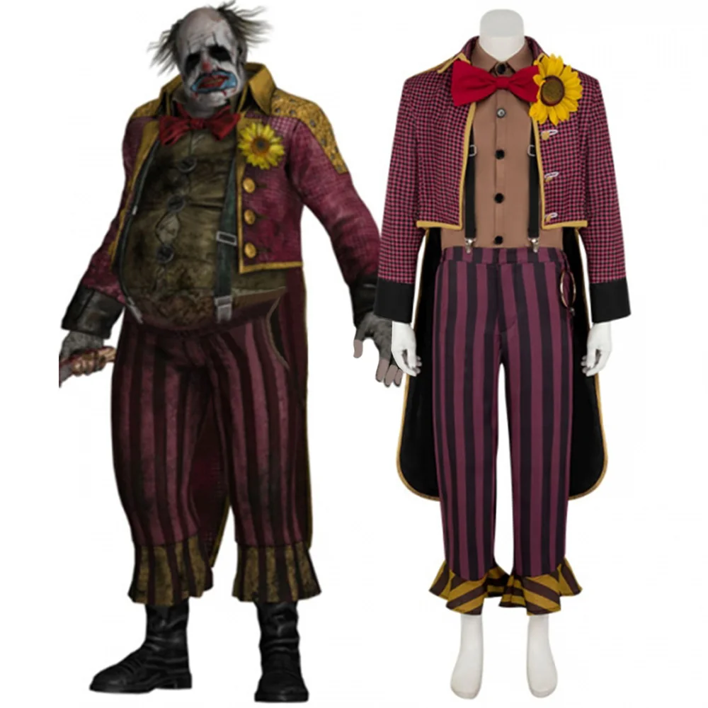 Gioco Il Clown Costume Cosplay Uniforme Horror Costume di Halloween Abito da uomo Giacca Camicia Pantaloni Abiti