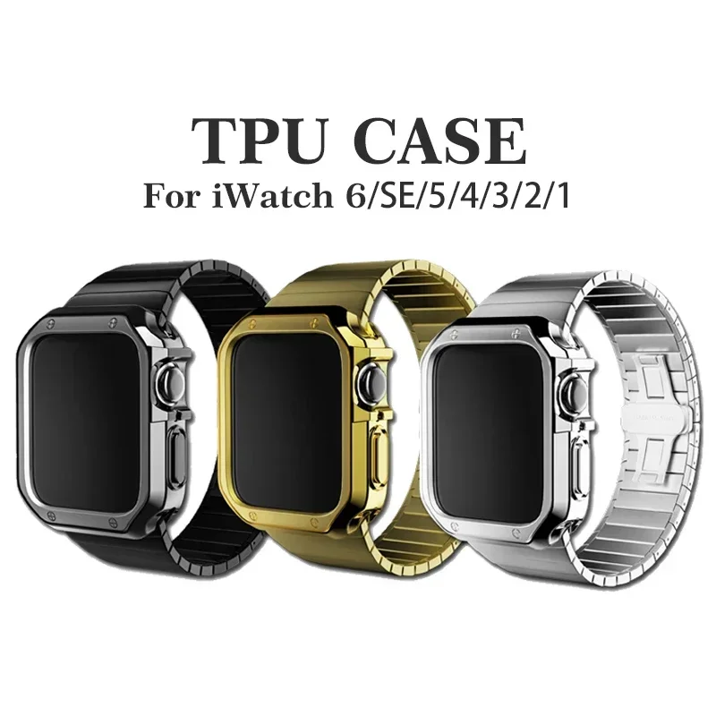 Cover for Apple Watch Case 45mm 41mm 44mm 40mm 42mm 38mm TPU bumper Accessories Screen Protector iWatch Series 7 6 5 4 3 SE 8 9 image 4