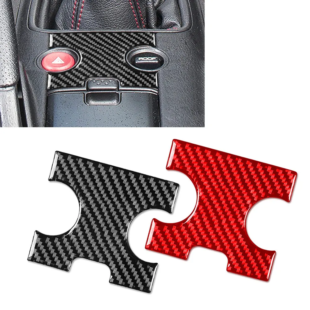 1Pcs Car Hazard Light Button Cover Trim Sticker Decoration For Honda S2000 2004 2005 2006 2007 2008 2009