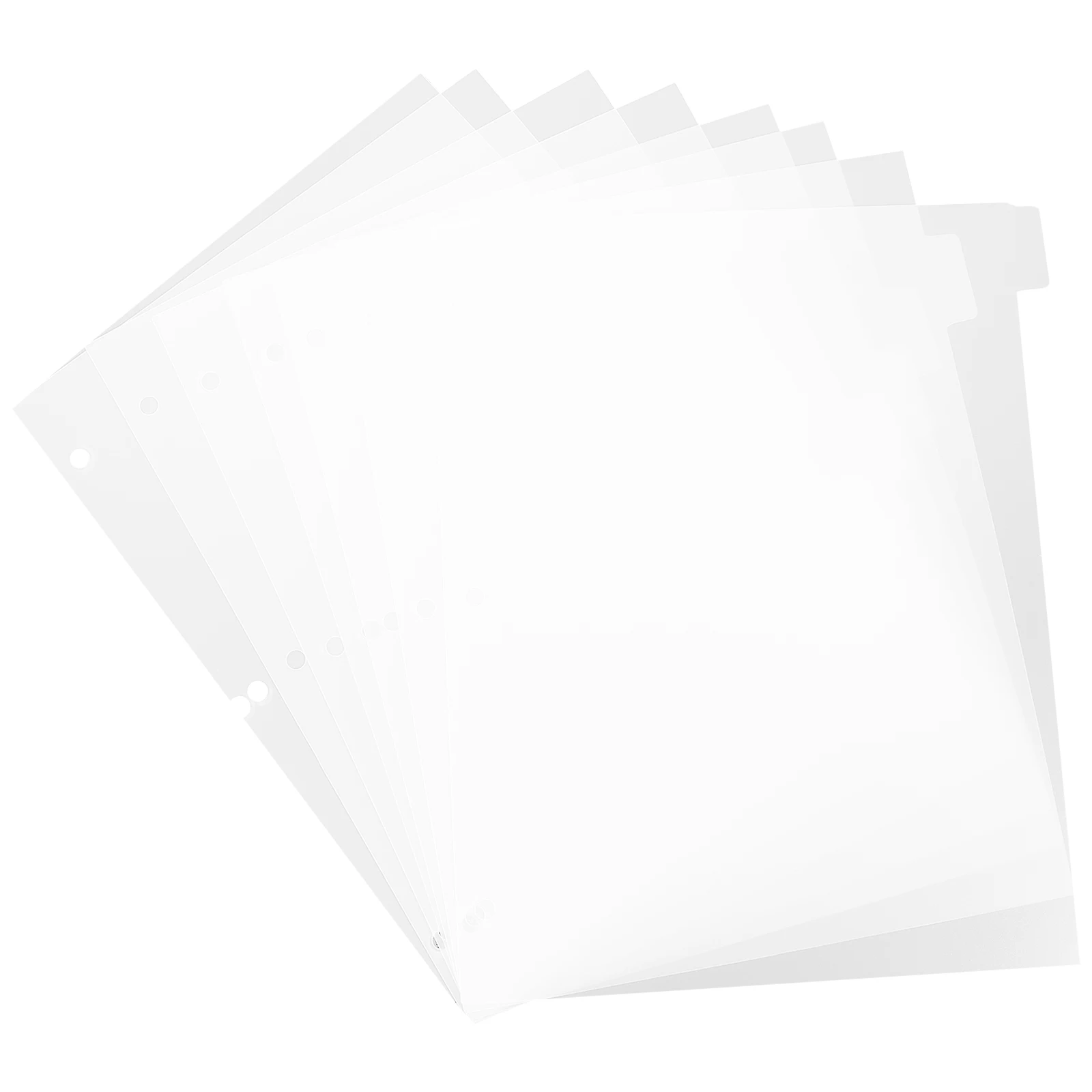 

Clear Binder Dividers Plastic Separator Pages Index Tabs for Office School Tear Resistant for Presentations