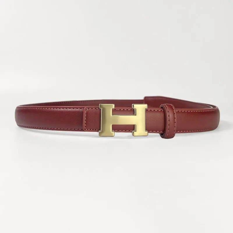 حزام نسائي عتيق ذهبي أسود من الجلد الأصلي مع إبزيم من جلد البقر للسراويل الجينز والفساتين من ماركة مشهورة