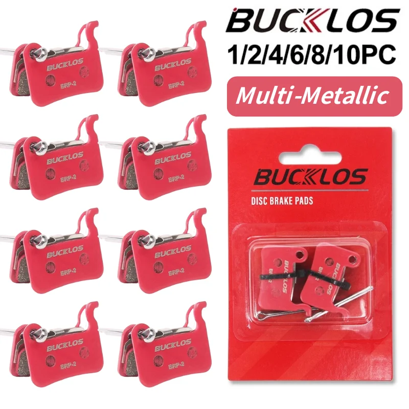

BUCKLOS Bicycle Disc Brake Pads Multi-Metallic Durable MTB Hydraulic Disc Brake Part for SHIMANO A01S Road Cycling Bike Disk Pad