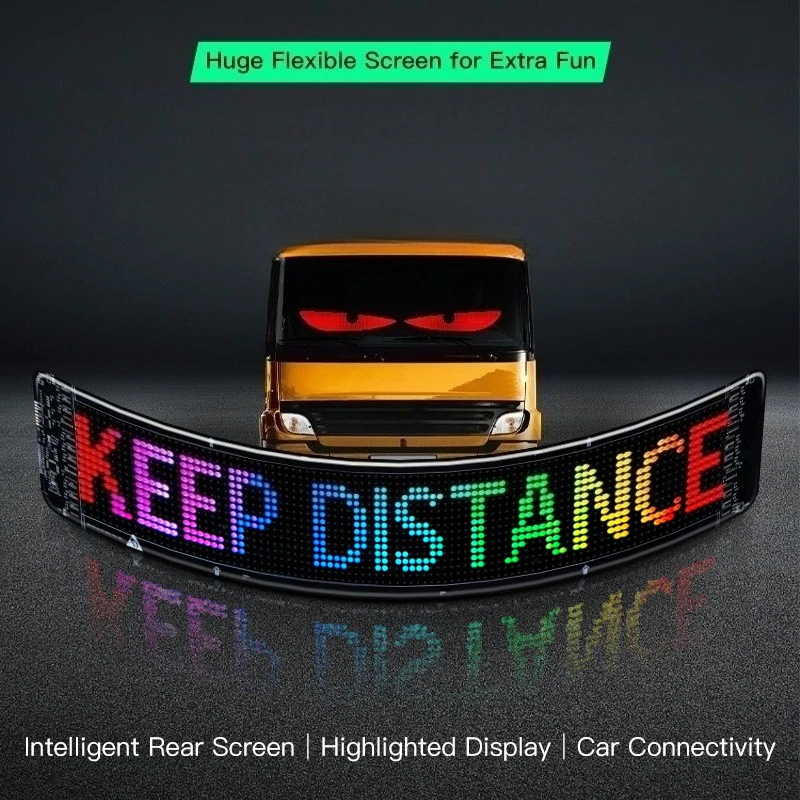 LED Eye For Car Window Screen Wireless Adhesive LED Light Blazexel Devil Eyes Light Flex LED Display Dynamic Eyes for car