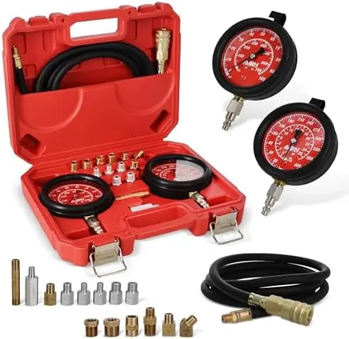 

ABN Engine Oil Pressure Tester Kit – 400 PSI Gauge for High/Low Pressure Diagnostics