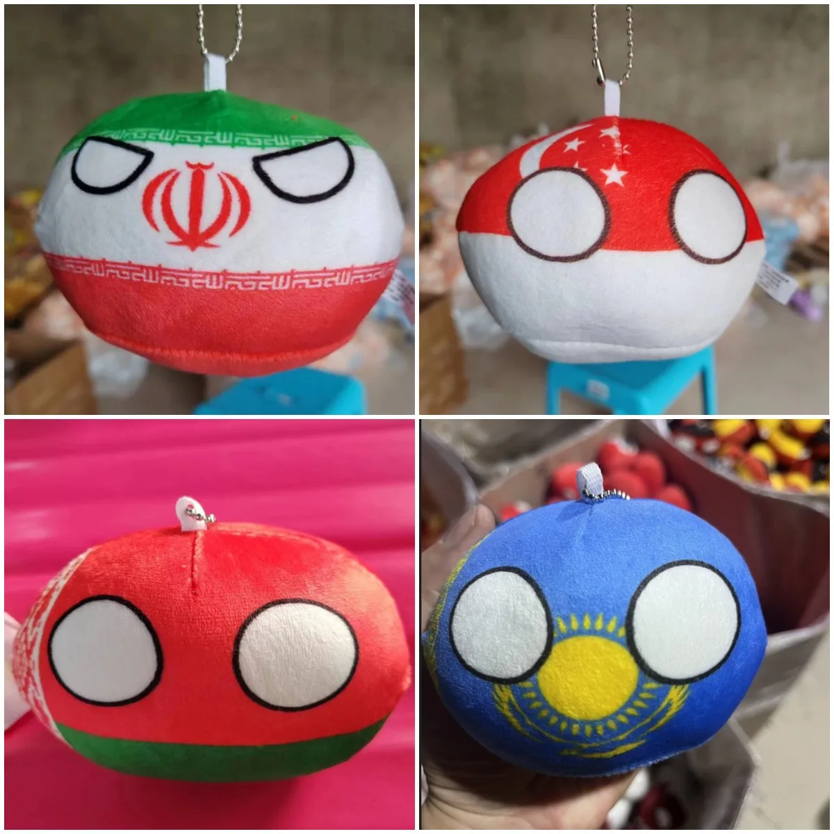 Brinquedo de pelúcia country para crianças, pingente polandball, countryball, boneca recheada, presente de natal, 70 estilos, 10cm