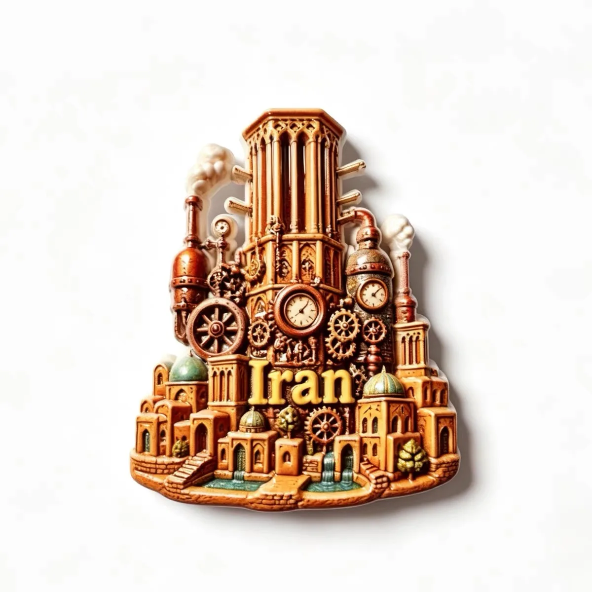 3D Resin Fridge Magnet Iran India Amsterdam Landmark Flag Tourist Souvenir Refrigerator Sticker Home Decoration