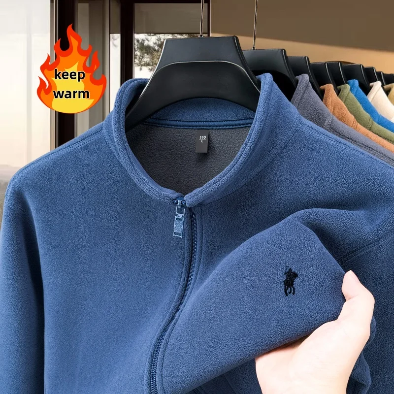 

Высококачественная оригинальная брендовая изысканная куртка с вышивкой Paul, осень-зима 2024, новый мужской бархатный удобный теплый кардиган на молнии