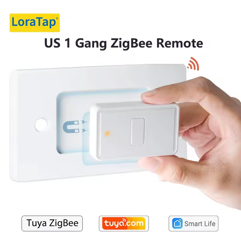 LoraTap ZigBee 3.0 Wireless 14 EU US Push Button Remote Tuya Scene Automation Control Switch Smart Life App Hub Need - Image 14