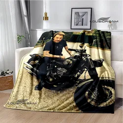 French rock star Johnny Hallyday blanket flannel blanket home travel blanket children warm blanket bed linings birthday gift