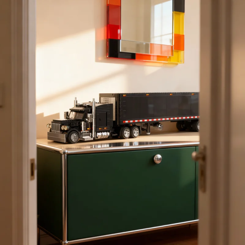 

Набор строительных блоков MOC Peterbilt City Cargo, 785 деталей, для декора комнаты, дома, украшения интерьера, подарок на праздник