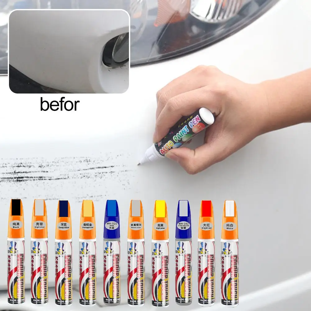 Autokratzer-Reparatur-Lackstift, schwarz, für die Lackreparatur, mehrere Farben erhältlich, Lackreparaturstift, das Kratzzubehör abdeckt