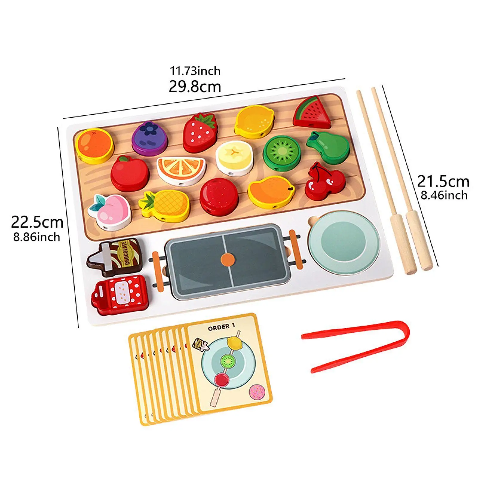 Fruit Matching Game Kitchen Accessory Toy Creative Toys Pretend Play for