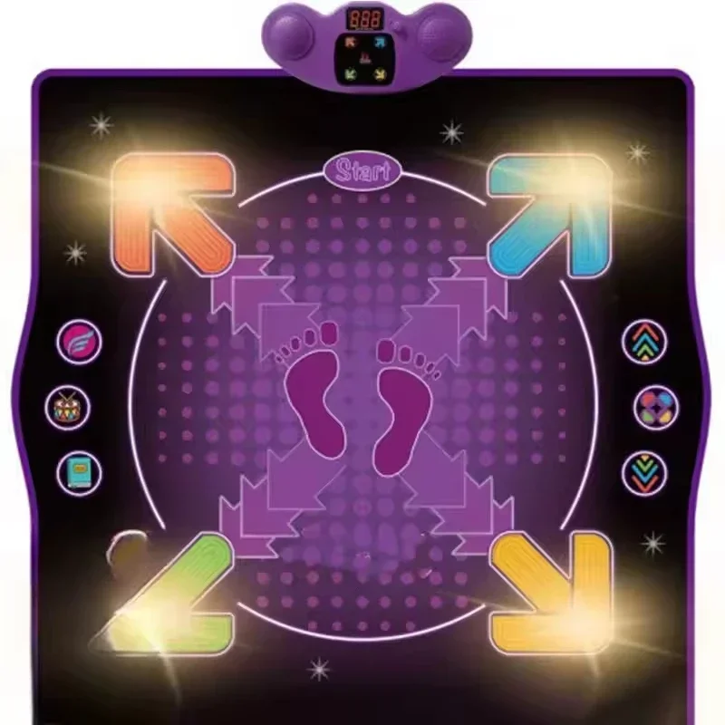 

Electronic Multi-language Dance Mat Folding Dance Play Mat With Bluetooth Parent-child Interactive Sport Toy