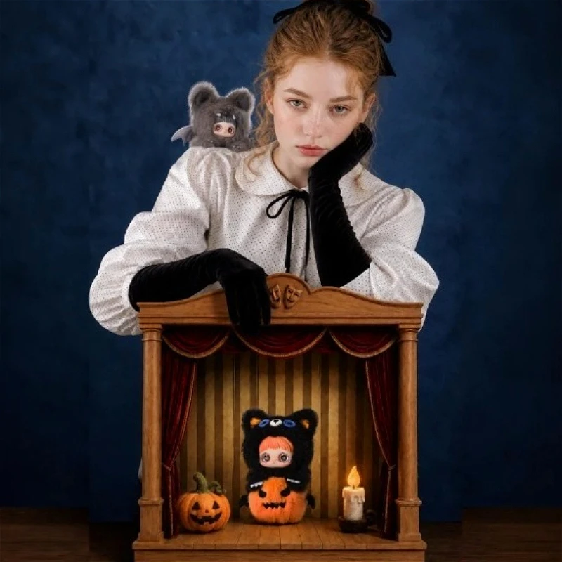 MayMei Let The Haunting Begin Series Plush Blind Box Halloween Caixa Caja Trendy Toy Surprise Bag Mystery Anime Pendant Dec Gift