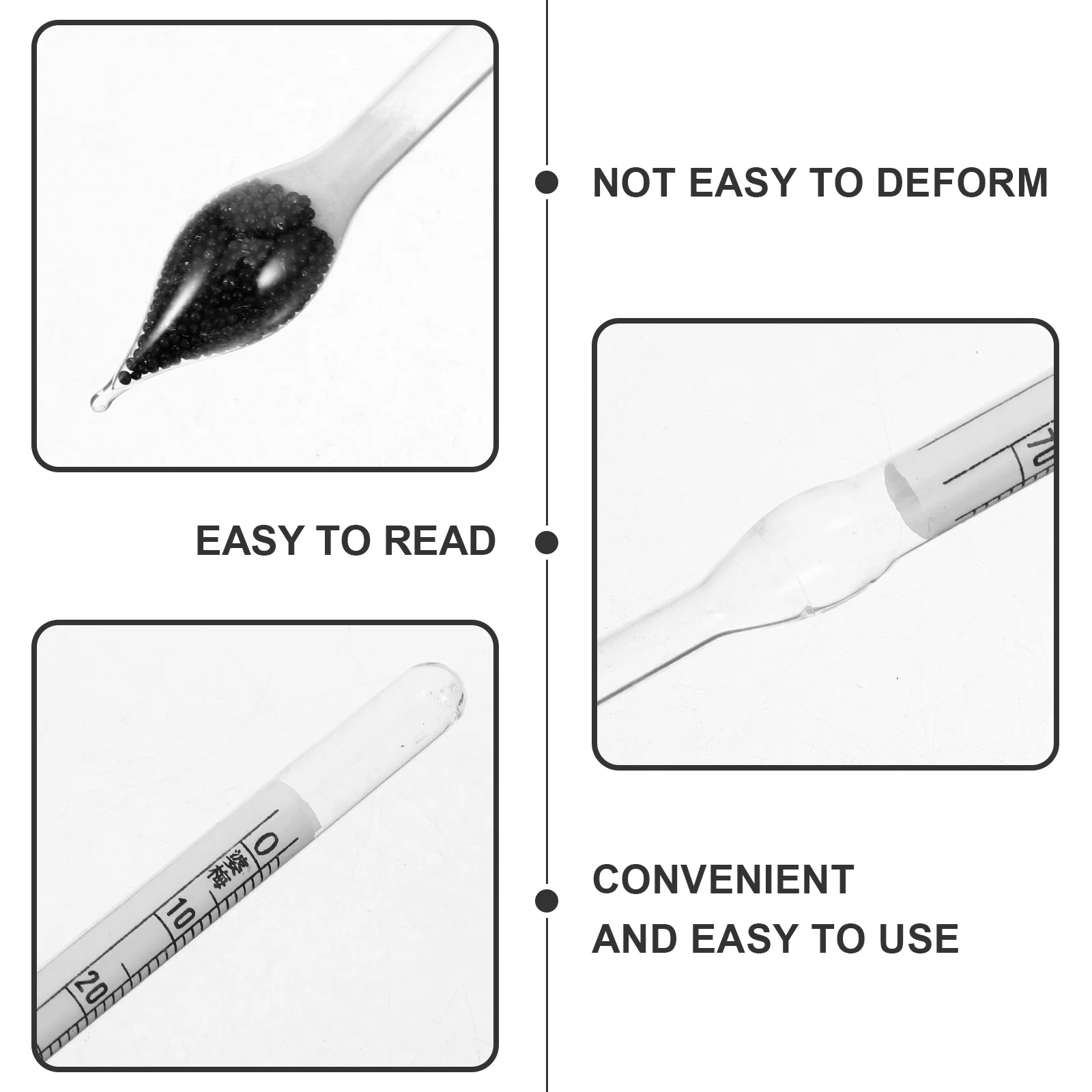 Hydrometer Measure Hydrometers Densitometer for Fish Tank Advanced Salt Glass Liquid Measurements