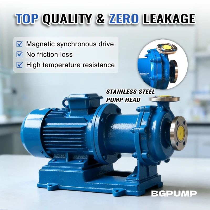 Zero Leakage Magnetic Drive Chemical Resistant Pump Low Vibration And Noise Corrosion-Resistant Leak-Free Magnetic Drive Pump